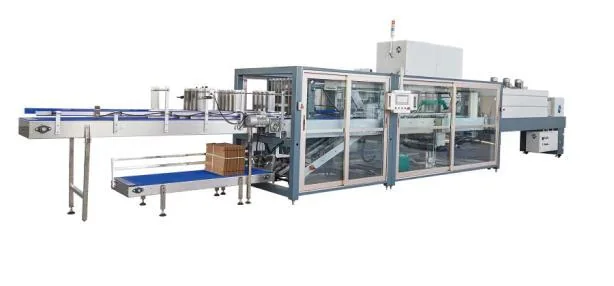 Automatic case packing machine for bottled water