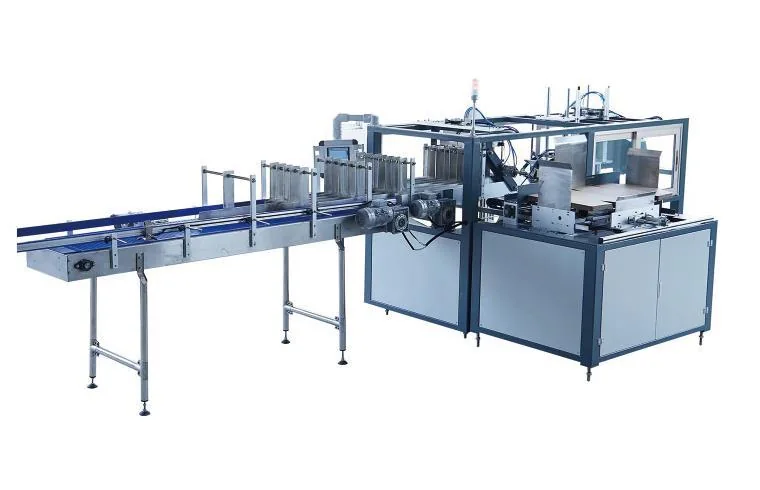 Automatic shrink wrapping machine for bottled water multipacks