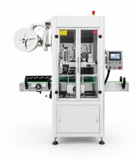 Automatic sleeve labeling machine for bottled water